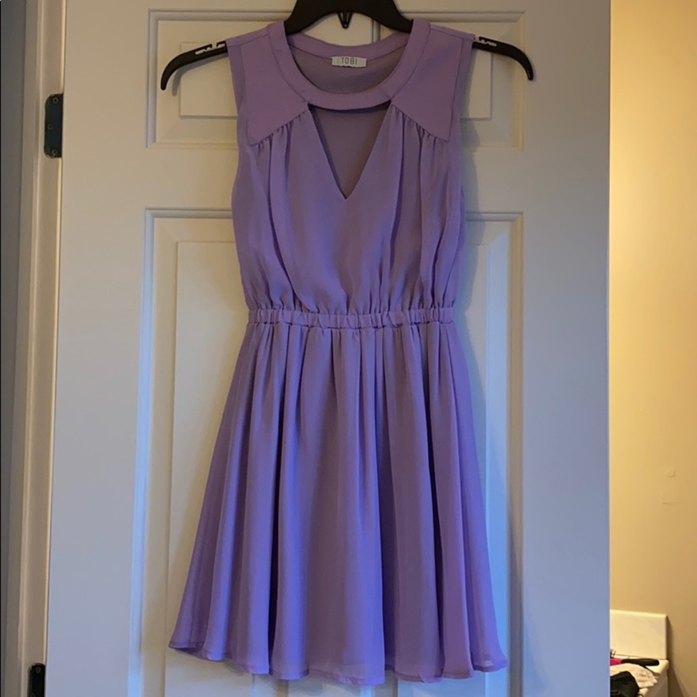Lavender sleeveless dress